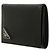 Prada Triangle Logo Saffiano Leather Wallet Black QHH - view 5