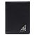 Prada Triangle Logo Saffiano Leather Wallet Black QHH - view 7