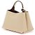 Tod's Borsa micro tote in metallo senza tempo beige con stampa: QRI - vista 3