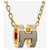 Hermès Collier Mini Pop Hache Marron Glacé Or Rose  - vue 3