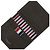 Thom Browne Triple Stripe Folded Double Card Holder Black - view 4