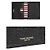 Thom Browne Triple Stripe Folded Double Card Holder Black - view 5