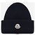 Moncler Berretto in lana e cashmere blu navy Nero - vista 2