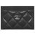 Chanel Portafoglio Classico Caviar Nero Hardware Argento