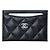 Chanel Portafoglio Classico Caviar Nero Hardware Argento - vista 6