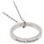 Maison Martin Margiela Collana con anello logo in argento cm