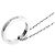 Maison Martin Margiela Collana con anello logo in argento cm - vista 2