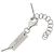 Maison Martin Margiela Collana con anello logo in argento cm - vista 8