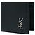 Saint Laurent Tiny Monogram Silver-Plated Black Wallet stamp: - view 7