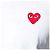 Comme Des Garcons AX Red Patch Kurzarm-T-Shirt Weiß - Ansicht 5