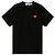 Comme Des Garcons AX Red Patch Kurzarm-T-Shirt Schwarz