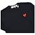 Comme Des Garcons AX Red Patch Kurzarm-T-Shirt Schwarz - Ansicht 3
