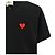 Comme Des Garcons AX Red Patch Kurzarm-T-Shirt Schwarz - Ansicht 4