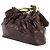 Fendi Borsa Baguette Nano Mama in pelle fine marrone - vista 3