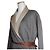 Hermès Abrigo de cachemira gris con cinturón Castaño - vista 4