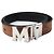 MCM Unisex Reversible Leather Belt Brown