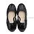 Vera Wang Schwarze lackierte, geraffte Flachschuhe Mehrfarben - Ansicht 3