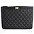 Chanel Clutch Medio Caviar Nero Oro Boy