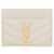 Saint Laurent Monogram Credit Card Holder White