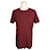 Dolce & Gabbana Bordeaux Satin-T-Shirt Rot  - Ansicht 1