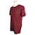 Dolce & Gabbana Bordeaux Satin-T-Shirt Rot  - Ansicht 2