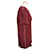 Dolce & Gabbana Bordeaux Satin-T-Shirt Rot  - Ansicht 3