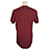 Dolce & Gabbana Bordeaux Satin-T-Shirt Rot  - Ansicht 4