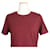 Dolce & Gabbana Bordeaux Satin-T-Shirt Rot  - Ansicht 6