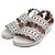 Alaïa Sandali in pelle bianchi con fori Multicolore