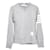 Thom Browne Klassischer Loopback-Sweatshirt Silber  - Ansicht 1