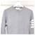 Thom Browne Klassischer Loopback-Sweatshirt Silber  - Ansicht 4