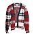 Thom Browne V-Ausschnitt Cardigan mit Donegal-Tartanstreifen Rot