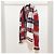 Thom Browne V-Ausschnitt Cardigan mit Donegal-Tartanstreifen Rot - Ansicht 2