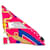 Hermès Bufanda de Seda Triangular Gigante Rosa - vista 2