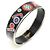 Hermès Bracciale Bangle Tohu Bohu in Argento Smaltato Nero di Parigi Multicolore - vista 2