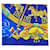 Hermès Sciarpa lunga Carrousel blu navy  - vista 6