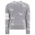 Thom Browne Intarsien-Pullover mit Rundhalsausschnitt Braun  - Ansicht 5