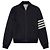 Thom Browne Stripe Plain Weaving Wool Blouson Blue - view 4