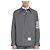 Thom Browne Stripe Plain Woven Wool Snap Button Shirt Jacket