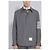 Thom Browne Stripe Plain Woven Wool Snap Button Shirt Jacket - view 4