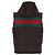 Gucci Colete acolchoado em jacquard com capuz Marrom - vista 5