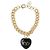 Valentino Bracciale in smalto metallico reale Nero