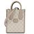 Gucci Bolsa mini tote feminina entrelaçada Marrom - vista 3