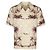 Céline Camicia hawaiana in seta stampata Marrone