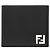 Fendi Leather Bi-Fold Wallet Square Coin Wallet