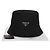 Prada Cappello bucket nero in Re-Nylon con logo in metallo - vista 10