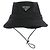 Prada Cappello bucket in nylon per animali Nero