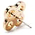 Tory Burch Stacked Stud Clover Golden  - Ansicht 5