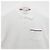 Thom Browne Polo a maniche corte in interlock con tasca e tre righe bianche Bianco - vista 15