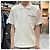 Thom Browne Polo a maniche corte in interlock con tasca e tre righe bianche Bianco - vista 21